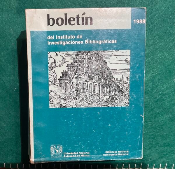 Boletín del instituto de investigaciones bibliográficas