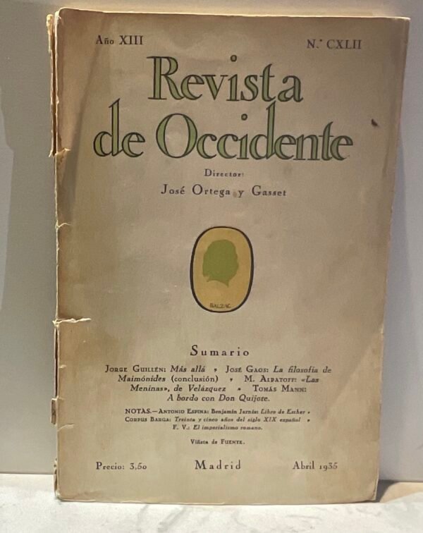 Revista de Occidente   Abril 1935