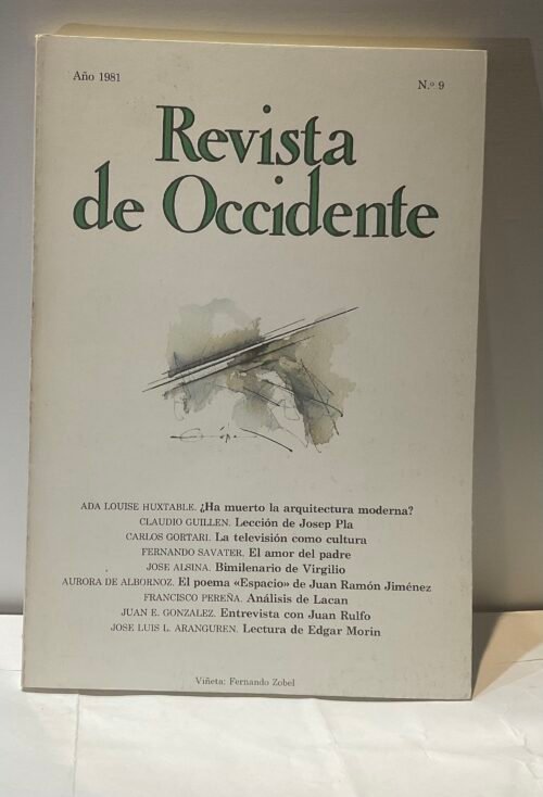 IMG_3504 Revista de Occidente 1981 numero 9
