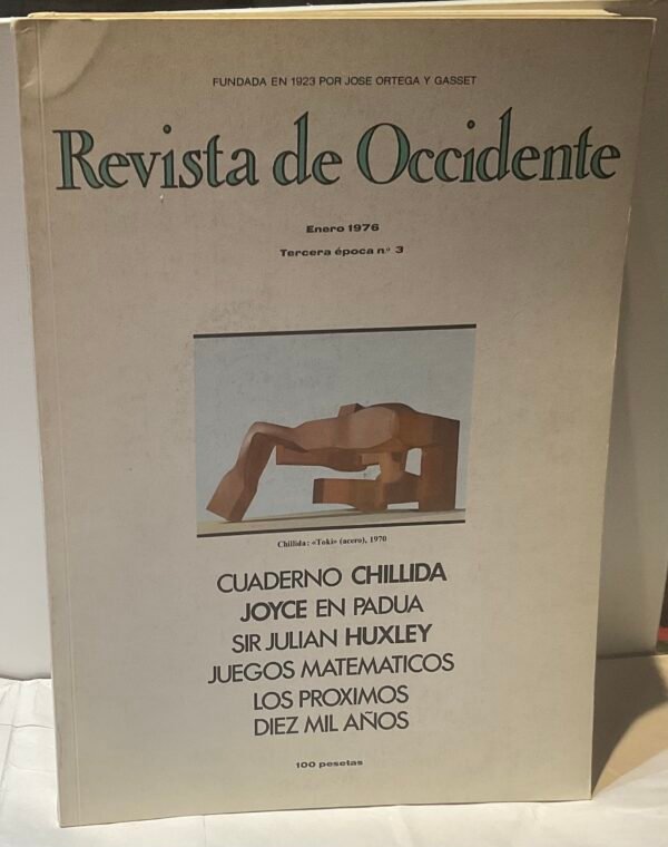 IMG_3510 Revista de Occidente tercera época de enero a Octubre y diciembre 1976