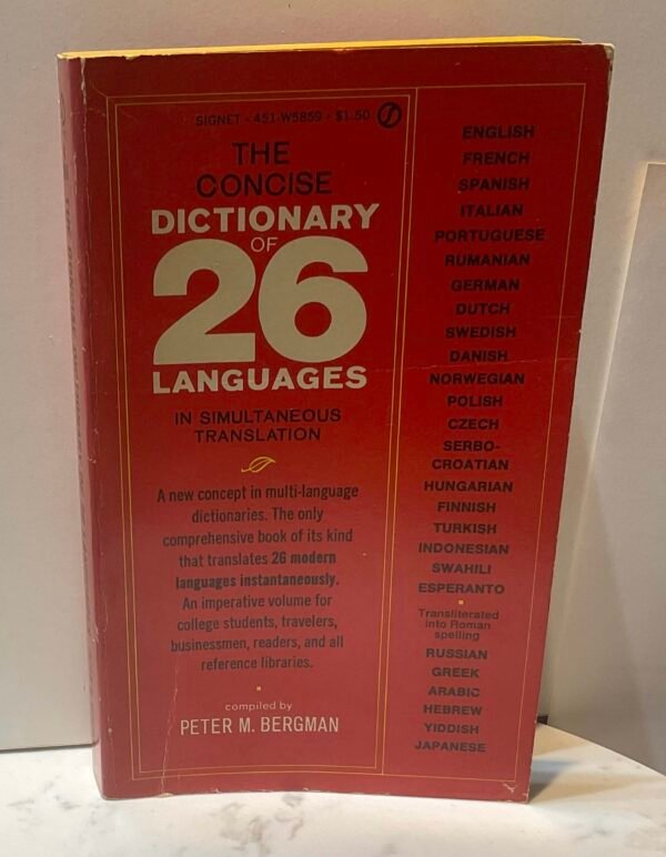 The concise dictionary of 26 languages