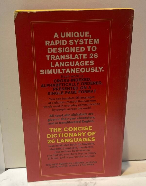 The concise dictionary of 26 languages